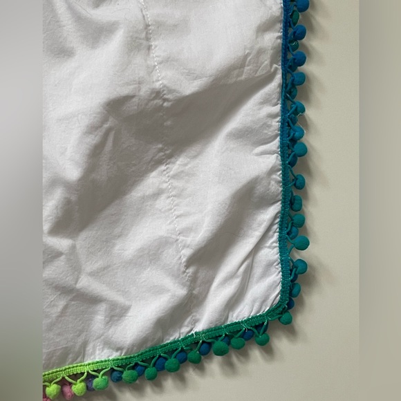 Pilyq Girls’ Beach Coverup with Rainbow Pompoms - Picture 8 of 9